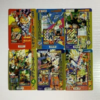 6pcsset super saiyan dragon ball z machine head paper heroes battle card ultra instinct goku vegeta game collection cards