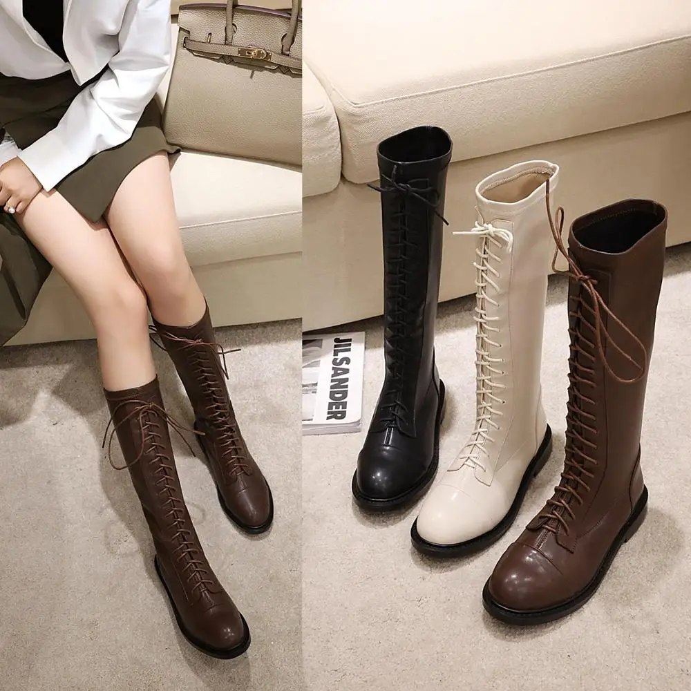 

Высокие сапоги; Сезон осень-зима; Женские сапоги для верховой езды; Женская обувь для вечеринок; Женская обувь на низком квадратном каблуке; ...