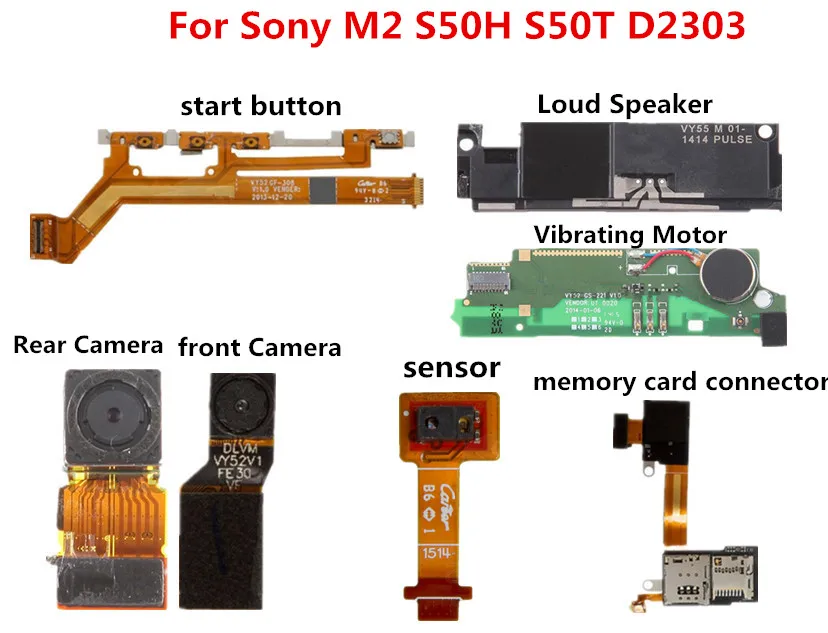 Гибкий кабель для Sony M2 D2302/03/05/06 старт Боковая кнопка датчик приближения SIM карта