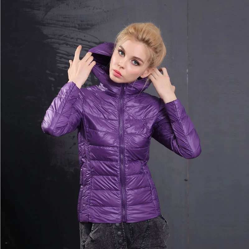Fitaylor новинка весна-осень ультра тонкая женская куртка короткий дизайн с