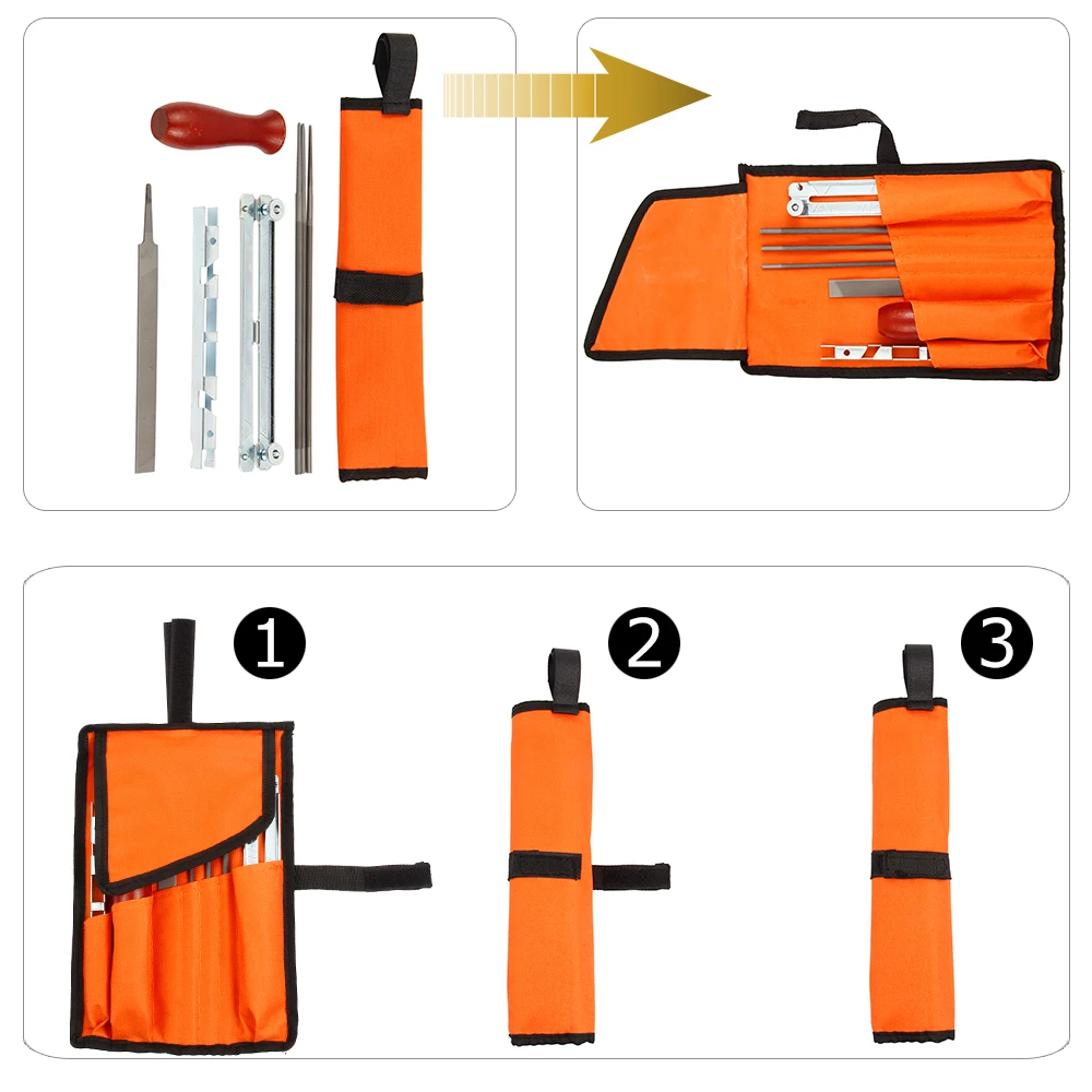 Набор инструментов для ЗАТОЧКИ ЦЕПНОЙ ПИЛЫ 8 шт.|Орудия| |