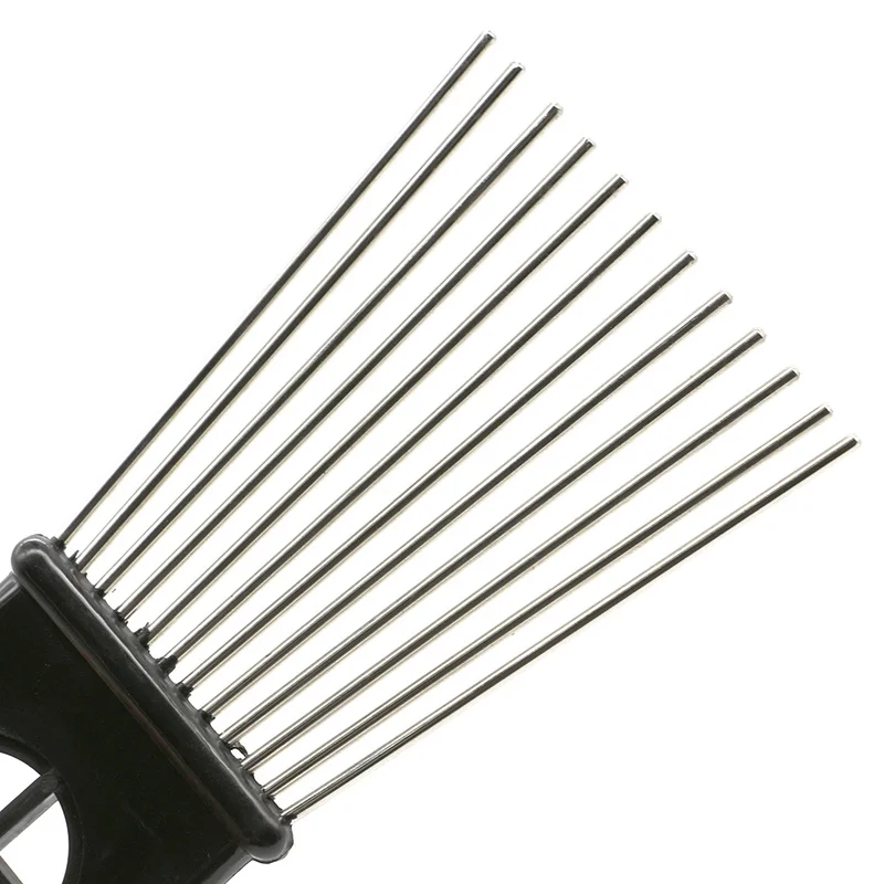 2 шт./партия Парикмахерская афро-расческа из нержавеющей стали расческа-вилка для