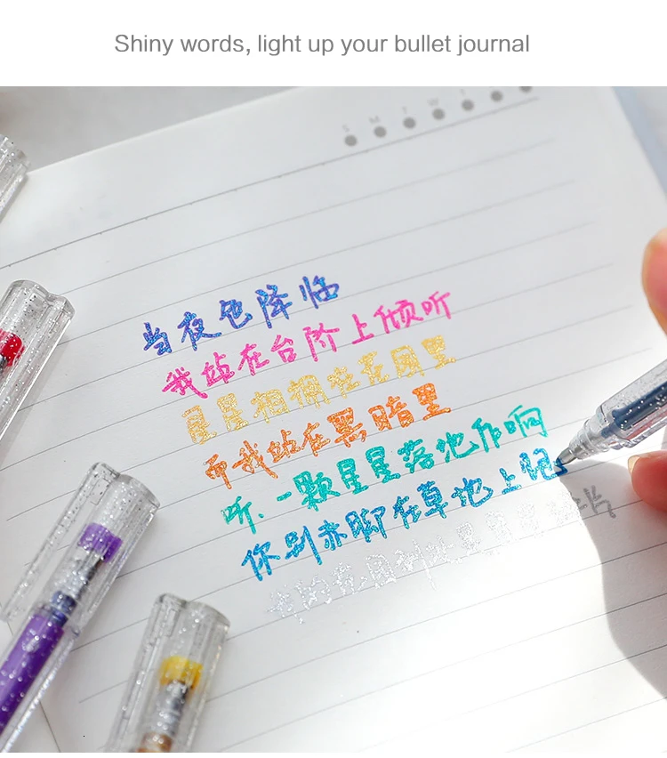 JIANWU 8 шт./компл. Творческий простота вспышка светильник гелевая ручка Симпатичные Черный картон бумага ручка художественный маркер для белой доски kawaii 0,5 мм