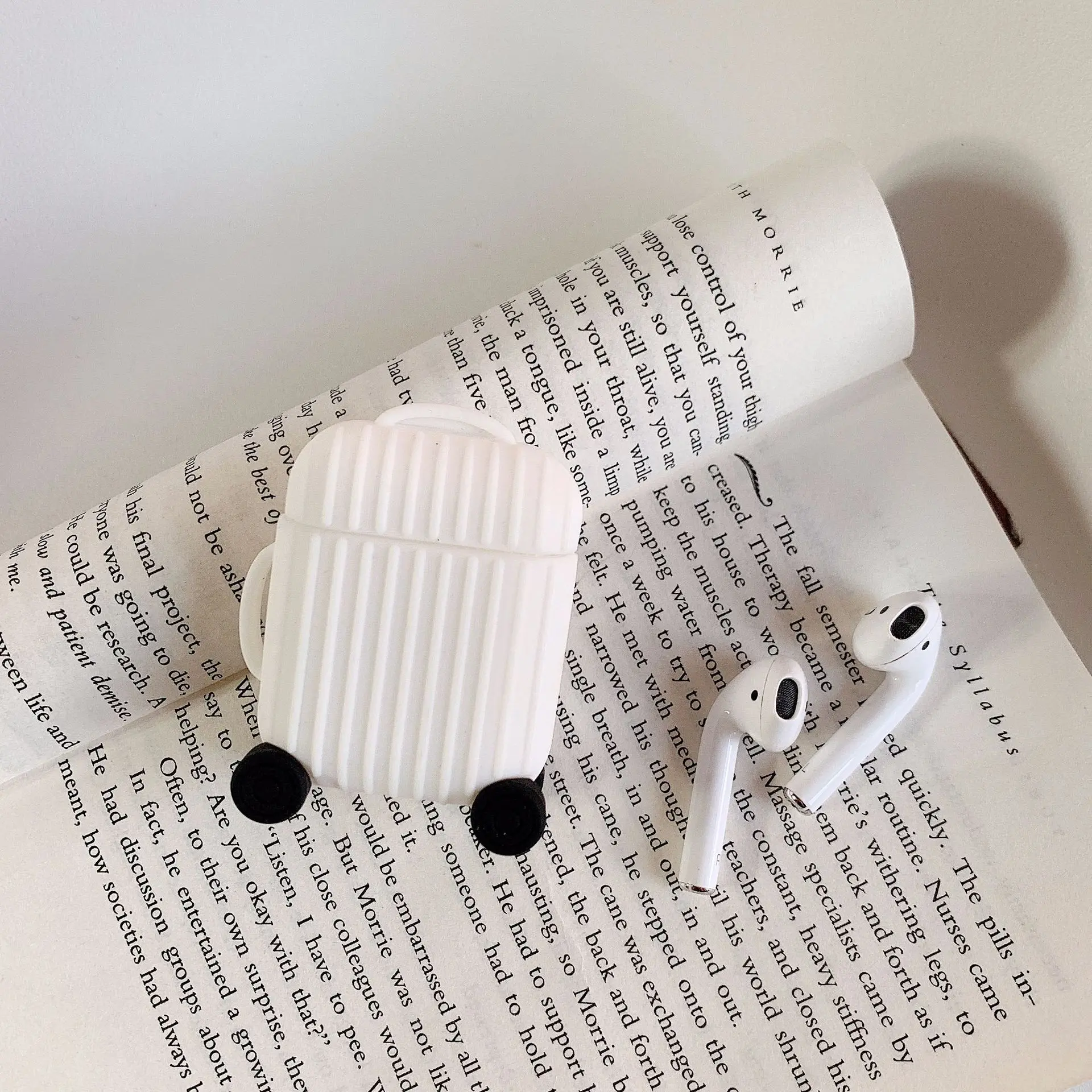 Чехол для Apple AirPods модный милый чехол костюма багажника Airpods 2 дизайн багажа Bluetooth