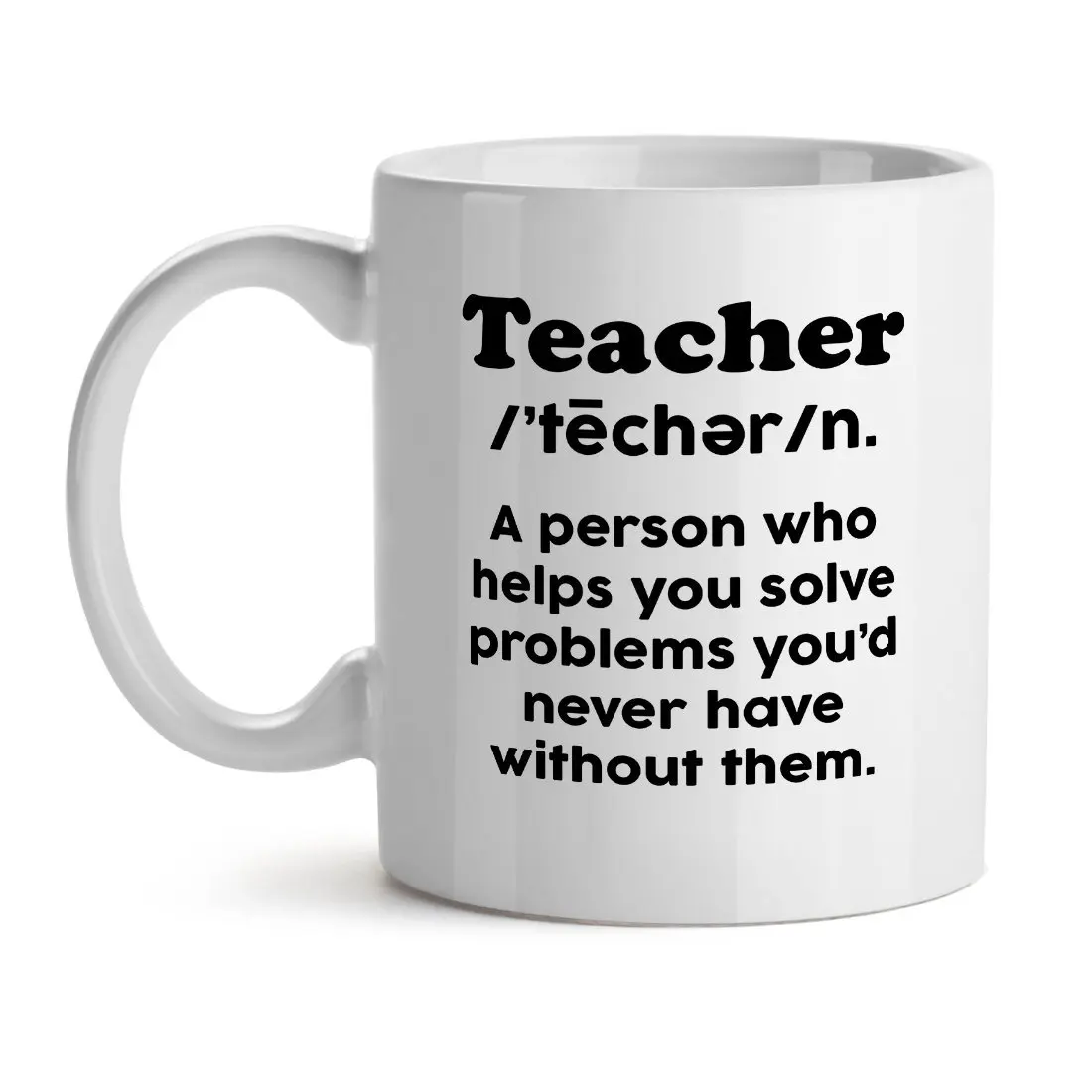 Math Teacher Mug- Helps You Solve Problems 11 Oz. Coffee Cup | Дом и сад