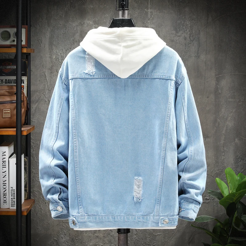 Новинка Осень-зима 2020 мужская куртка в стиле хип-хоп джинсовая модная