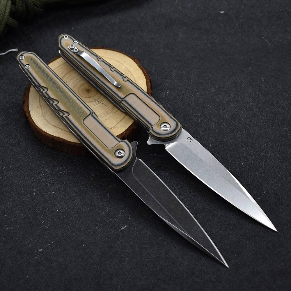 Складной нож из стали D2 высокопрочный Тактический Разрушитель окон для отдыха на