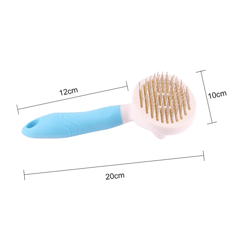 

Pet Dogs Home Professional Grooming Tool Steel Comb with Comfortable Handle for Removing Loose Hairs hot