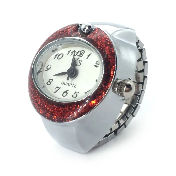 

Simple and versatile Mini couple ring watch boys and girls cute cartoon watch exquisite Mini Clock