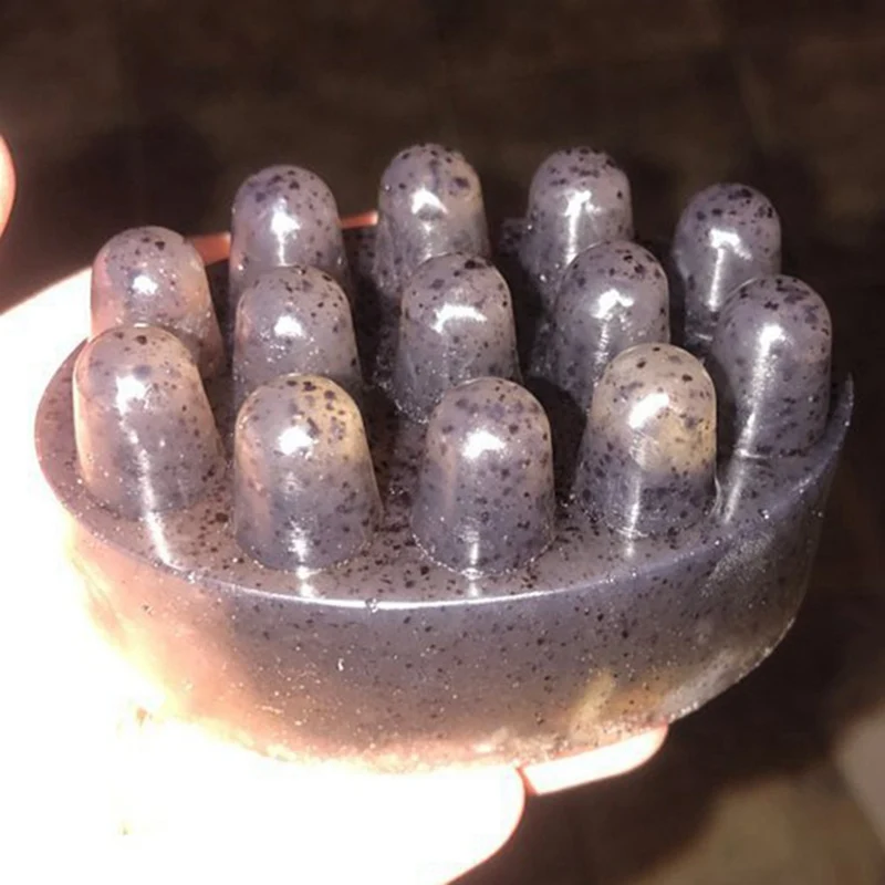 4 полостей Овальный массаж мыло Плесень массаж бар силиконовые формы для DIY мыловарения