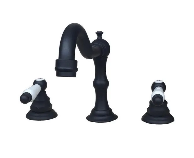 Бронзовый Смеситель для раковины с масляной резинкой 3 отверстиями |