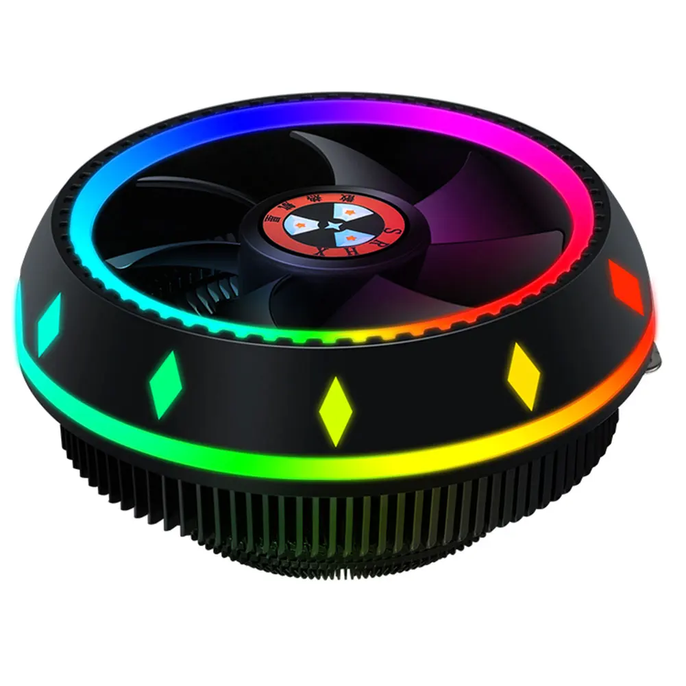 

ПК компьютер чехол вентилятор RGB светодиодный тихий 100 мм воздуха Процессор кулер охлаждения вентилятор бесшумный вентилятор Cooler Радиатор ...