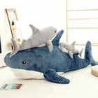 Забавная мягкая плюшевая игрушка в виде акулы большого размера, 4570100140 см, Подушка для сна, женский подарок для детей, милые игрушки в виде акулы