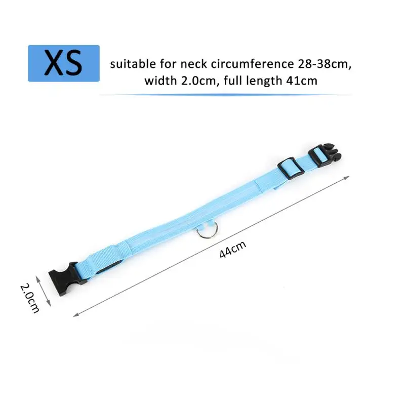 Мигающий нейлоновый ошейник для домашних животных фсветильник рь собак