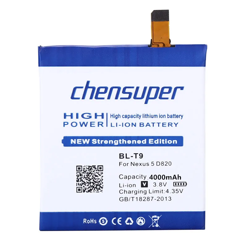 Аккумулятор chensuper для LG Nexus 5 2019 BLT9 D820 D821 E980 100% BL-T9 | Мобильные телефоны и аксессуары
