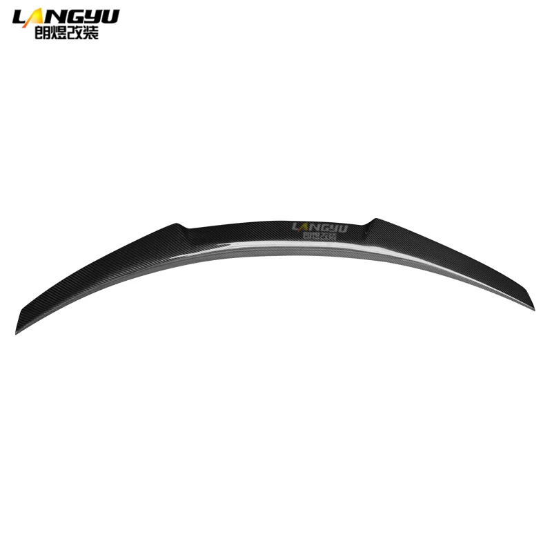 Для BMW 3 Series E90 S65 V8 Sedan 2007 2008 2009 2010 2011 2012 2013 M4 Style Real Carbon Fiber багажник спойлер крыло
