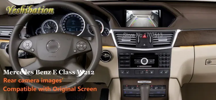 Yeshibation Автомобильная камера заднего вида для MB Mercedes Benz W212 2009~ RCA и экран совместимый