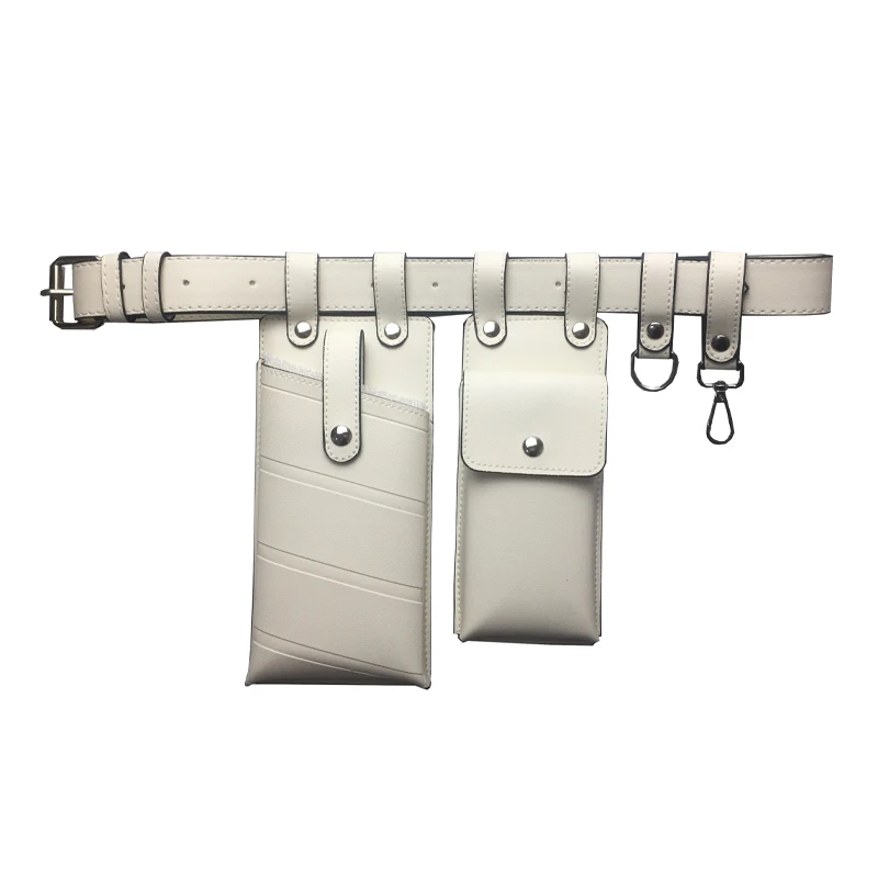 White 1 waist bag Поясная Для женщин серпантин поясная сумка кожаная сумка модный ремень сумка Для женщин маленький телефон сумка Crossbody сумки B101 - Цвет: White 1 waist bag