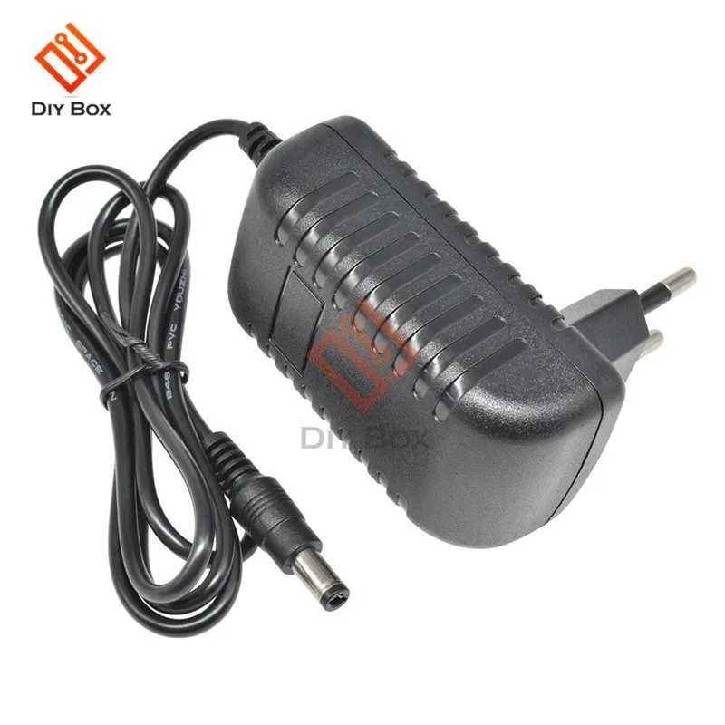 AC 100-240 V DC 12V 2A US EU Plug адаптер питания конвертер зарядное устройство 5,5*2,1 мм Интерфейс длина линии 1 м