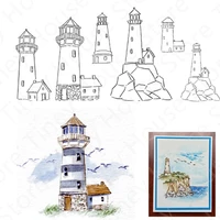 new arrival lighthouse lookout tower pattern clear stamps for diy decoration making painting scrapbooking no metal cutting dies