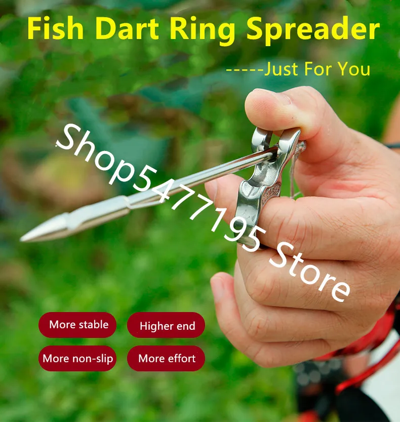 Stainless Steel Shooting Finger Fishing Ring Protection Launcher Fish Dart Accessories New Arrow Tool | Спорт и развлечения