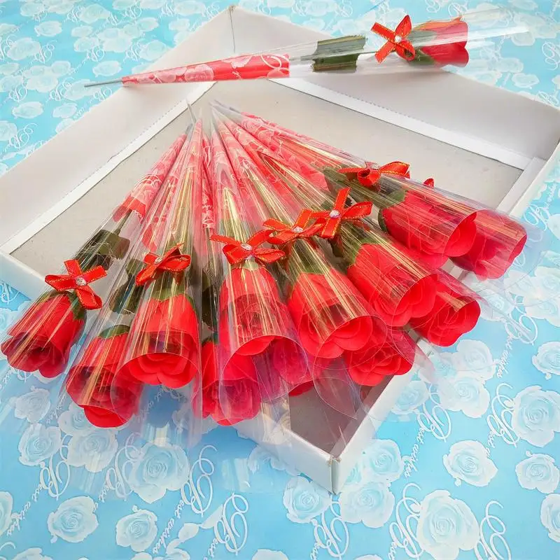 

30Pcs Artificial Flowers Home Decor Scented Bath Rose Soap Flowers Artificial Flowers Fake For Interior Roses Birthday Party