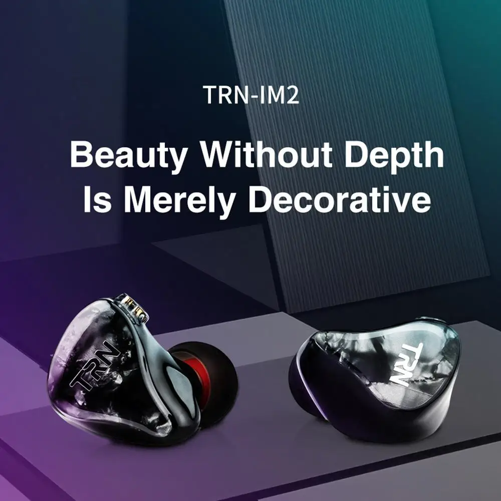 Наушники TRN IM2 EarHIFI с 6 кольцами проводные без микрофона совместимые системами