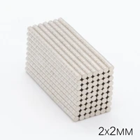 1000pcs 2x2mm ndfeb small round super strong magnet powerful neodymium n35 rare earth permanent magnets for crafts disc