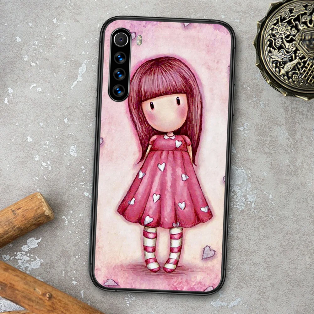 

Gorjuss Girl Santoro Phone Case For Xiaomi Redmi Note 7 8 8T 9 9S 4X 7 7A 9A K30 Pro Ultra black Funda Fashion Waterproof Pretty