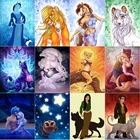 5ddiy алмазная живопись, алмазная вышивка, картина маслом животных, квадратная круглая Алмазная мозаика, лучший подарок для дома dec