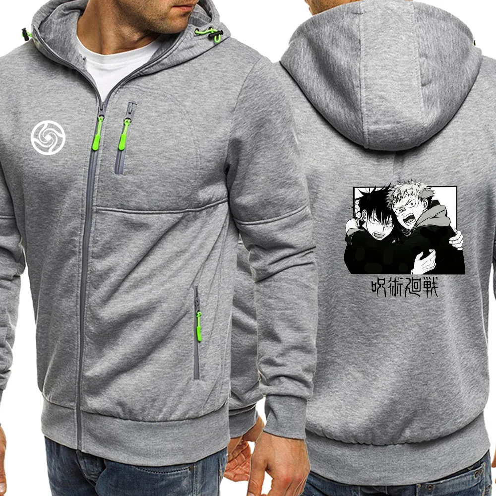 Мужская Флисовая Толстовка с капюшоном на молнии в стиле хип хоп|Мужские