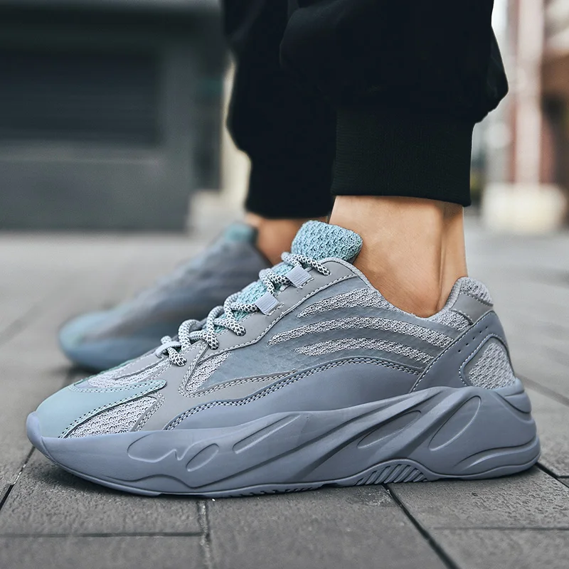 Кроссовки мужские прогулочные дышащие сетчатые кеды модная повседневная обувь