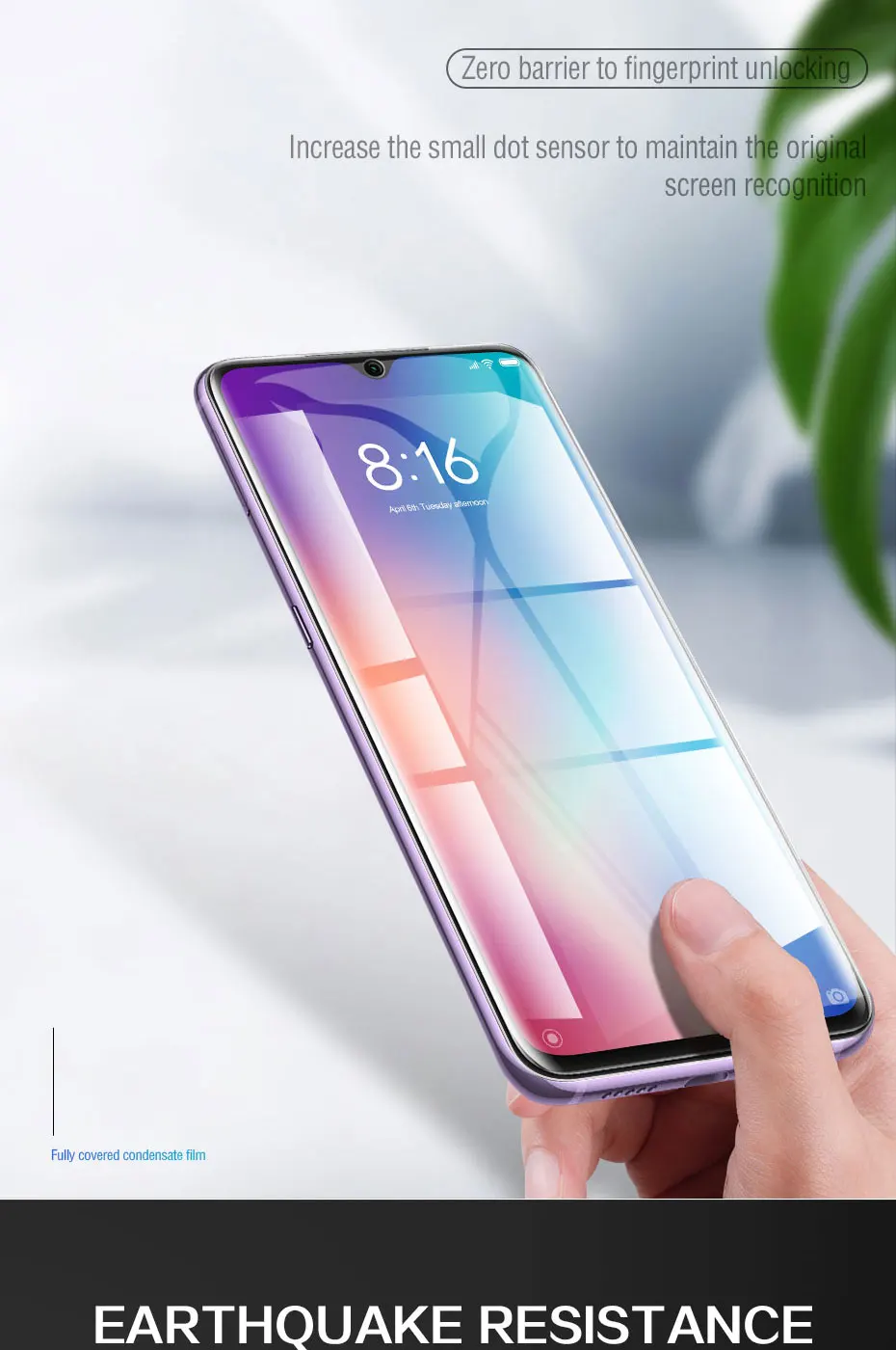 500D Защита экрана для Xiaomi Redmi Note 8 7 6 Pro 8T 7A 8A Гидрогелевая пленка для Redmi 7 7A 8 6 K20 Pro Полное покрытие стеклянная пленка