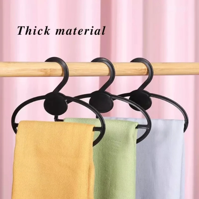 

10 PCS Elliptic Coat Hanger Oval Scarf Shawl Holder Closet Organizer Rack Clothes Racks Belt Tie Display Shelf Space Saving Hang