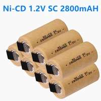 original screwdriver electric drill sc batteries 1 2v 2800mah sc ni cd rechargeable battey with tab power tool nicd subc cells