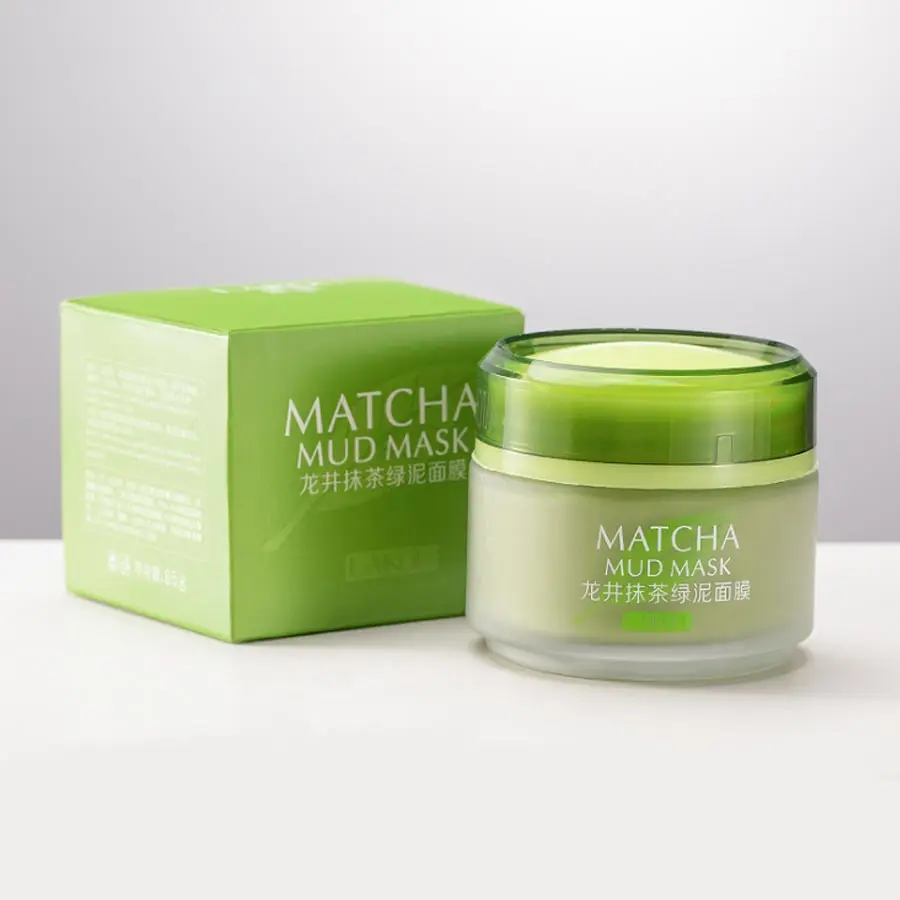 Маска для лица LAIKOU Longjin Tea увлажняющая отбеливающая маска с экстрактом зеленой