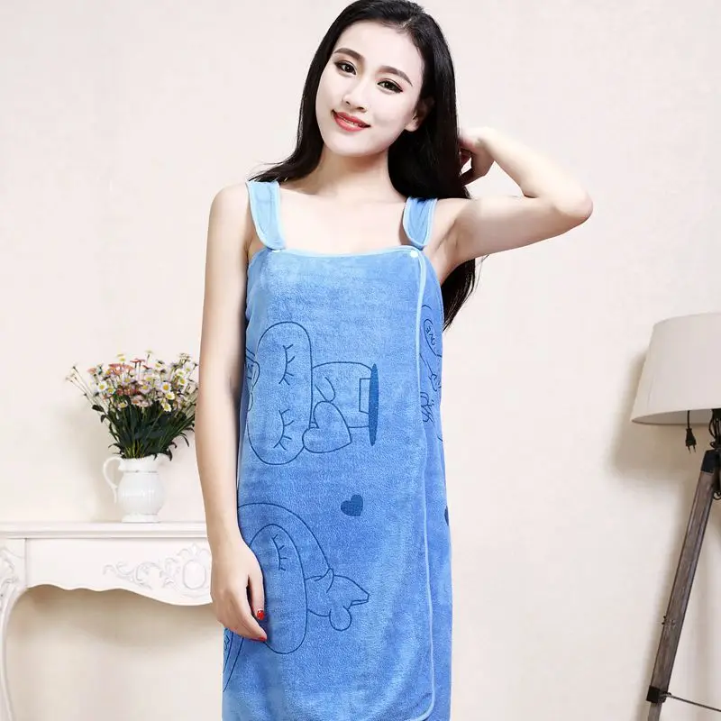 Банное полотенце s халаты мультфильм пляжное для спа быстросохнущее ванная