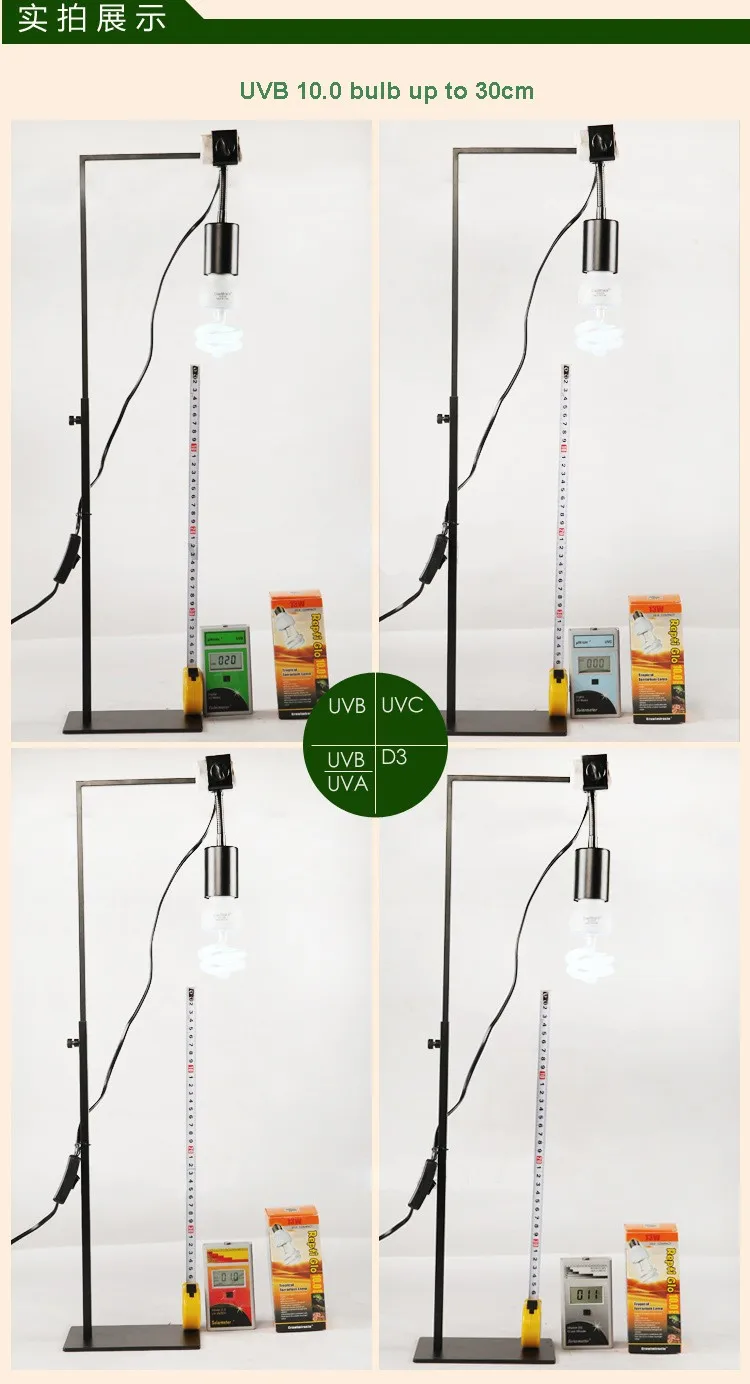 Bombilla UV fluorescente para reptiles, l&aacute;mpara de ahorro de energ&iacute;a, tubo en espiral, luz blanca para el hogar, 13W, 5,0, 10,0, UVB-5