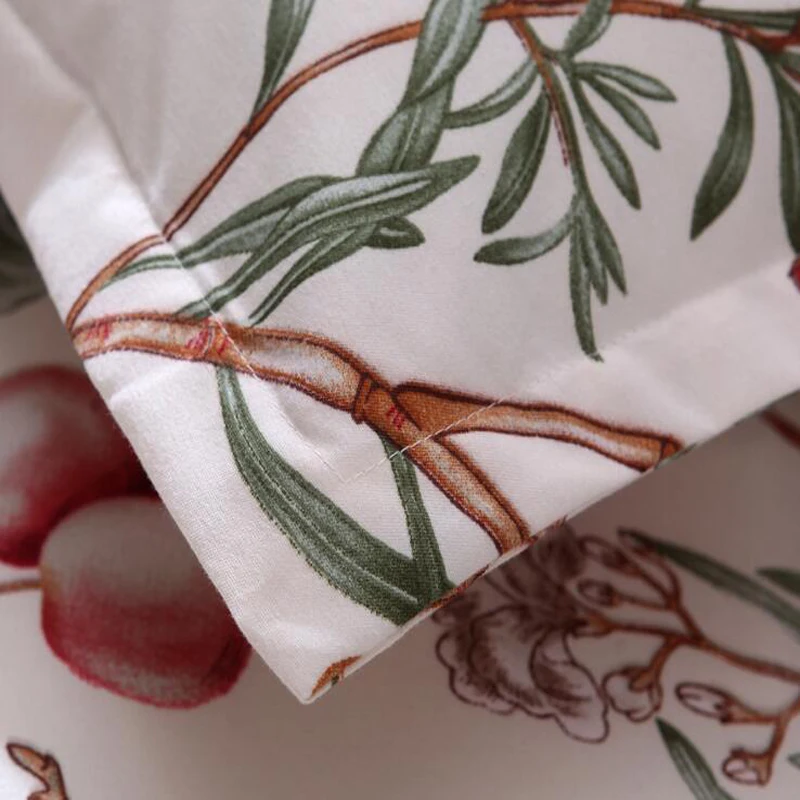 Пододеяльник с цветочным принтом из полиэстера комплект 3 предметов