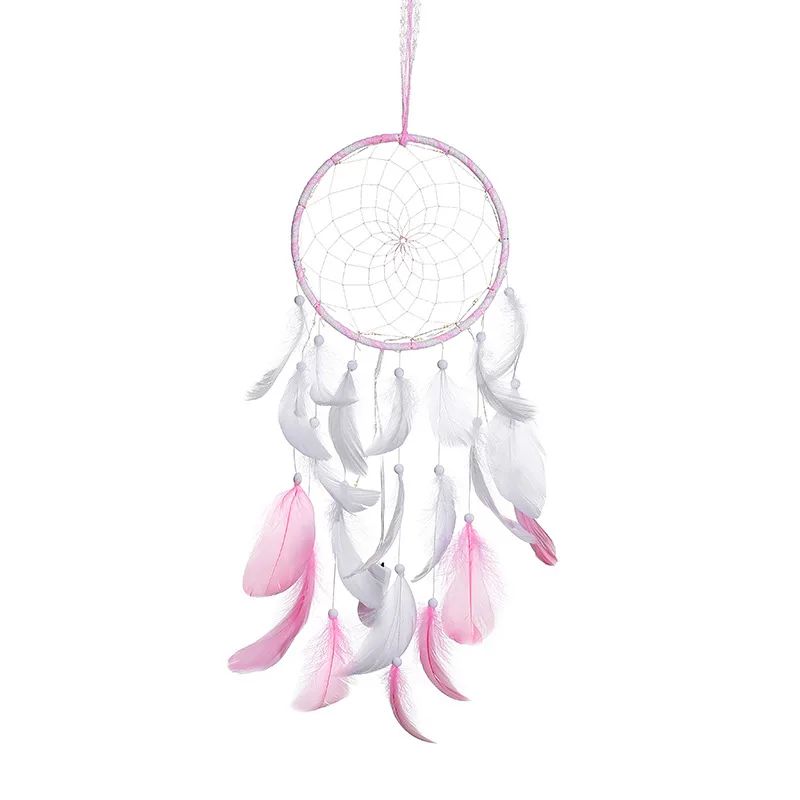 Настенный Ловец снов светодиодный ручной работы плетеные ветряные колокольчики