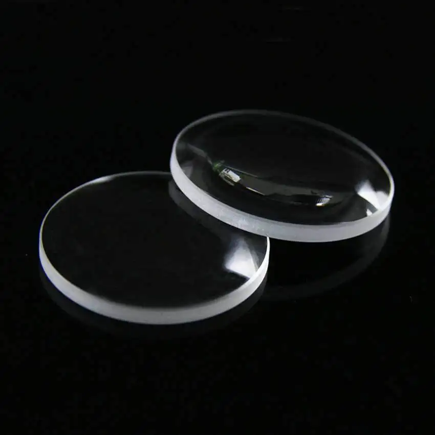 

Custom glass convex focusing lens, center thickness 3.03mm, radius of curvature 2.1mm, 5.9mm