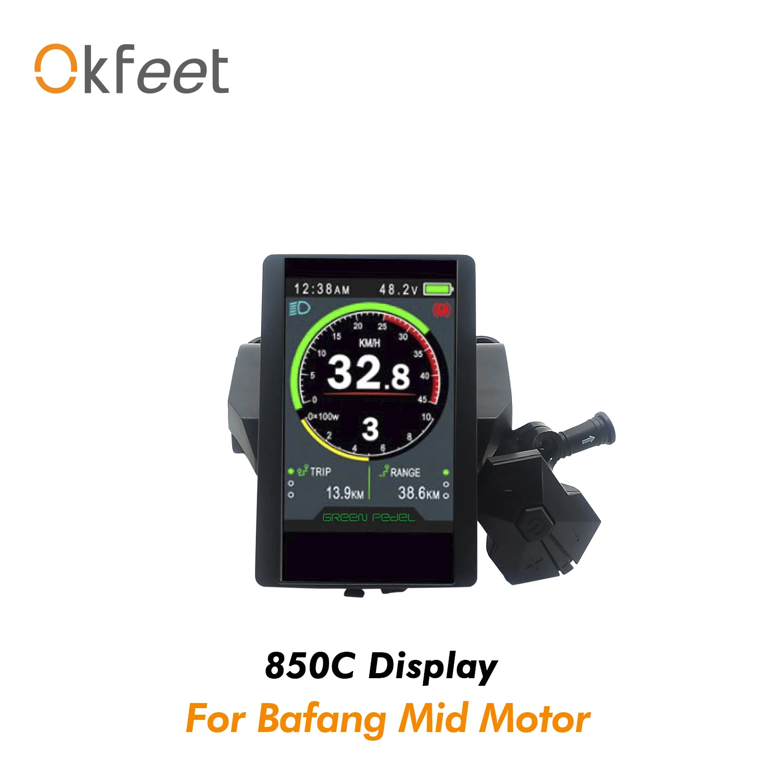 

Okfeet Bafang, ЖК-дисплей, цветной экран 850C, комплект TFT Midmotor BBS02 BBS01 BBSHD