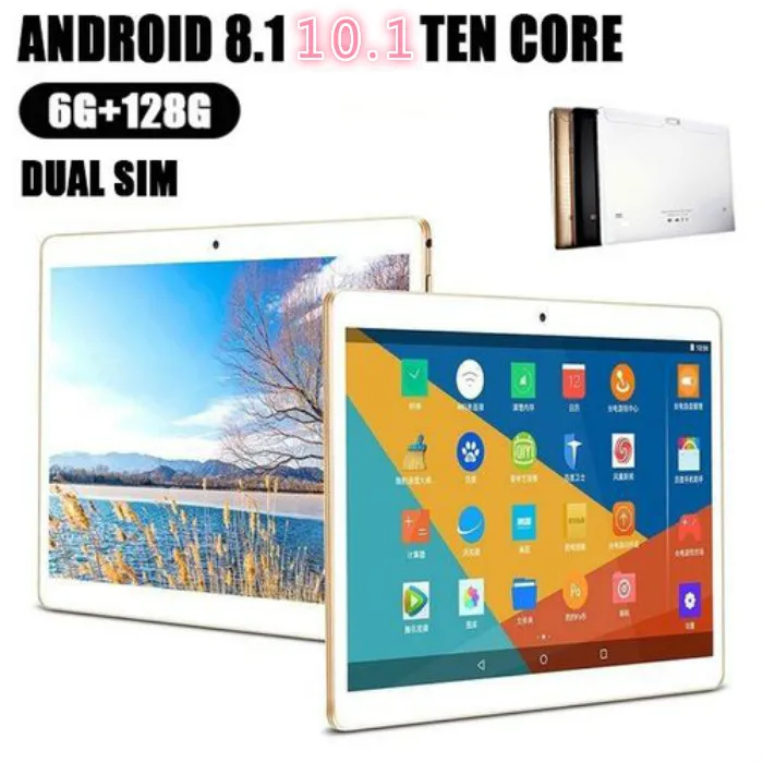 

Free Shipping 10.1 inch tablet Octa Core 3G 4G FDD LTE Phablet 6GB RAM 128GB ROM Dual SIM Cards 5.0MP Android 8.0 tablet 10 10.1