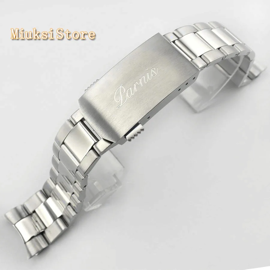 Матовый и полированный браслет из нержавеющей стали 316L для часов 20 мм | Наручные