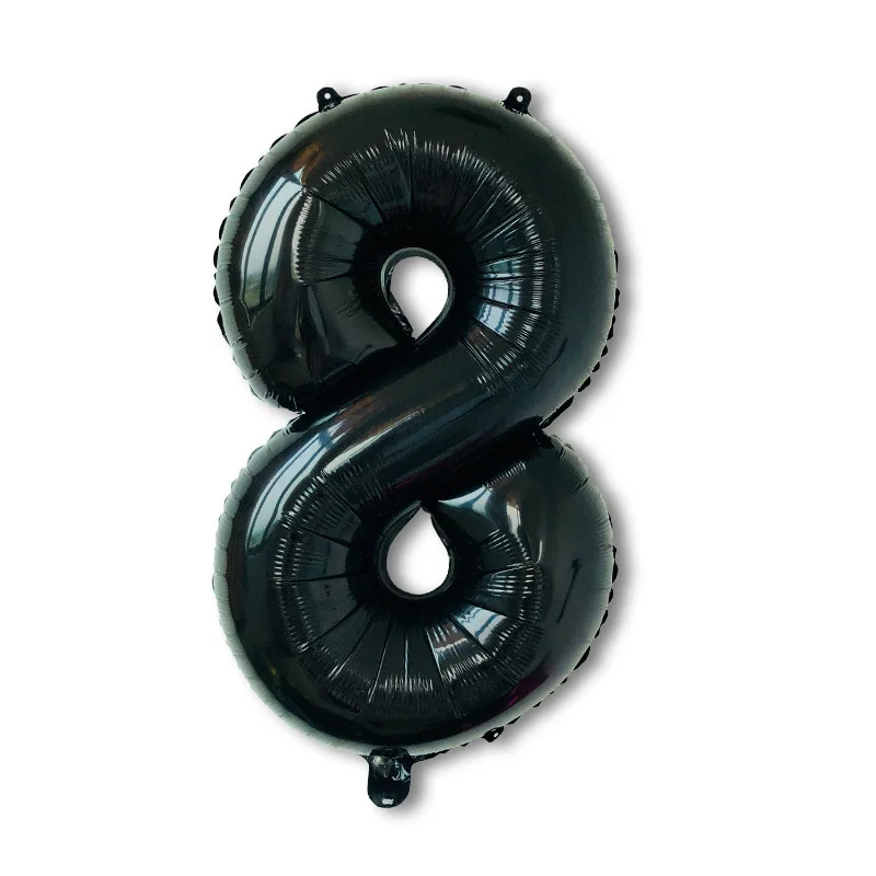 1 шт. 16 дюймов черные большой размер фольга гелиевые шары для дня рождения