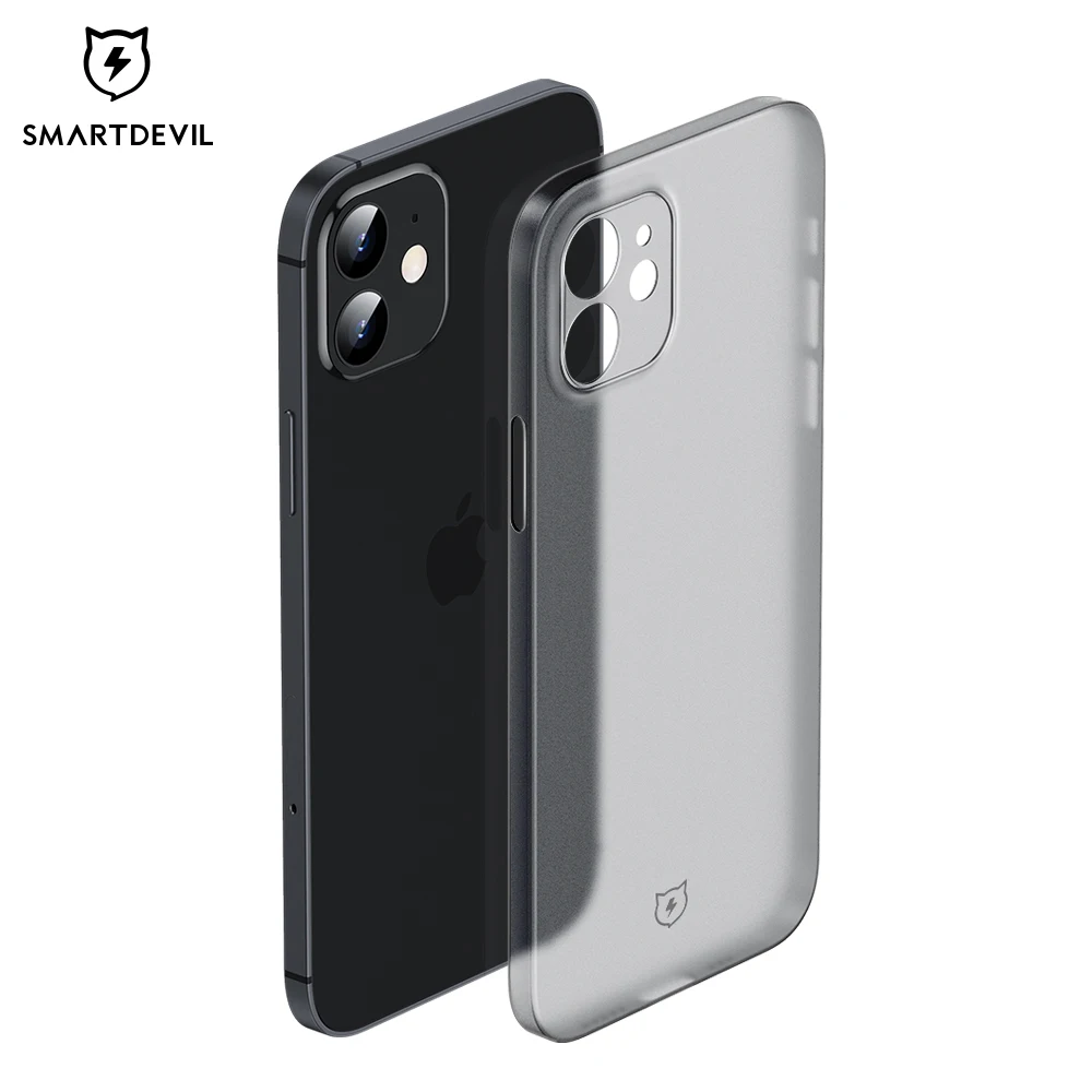 

SmartDevil Matte Case for iPhone 12 Pro Max/12 Mini/12/12 Pro/11/11 Pro/Max Ultra Thin Frosted Soft Case With Screen Protector