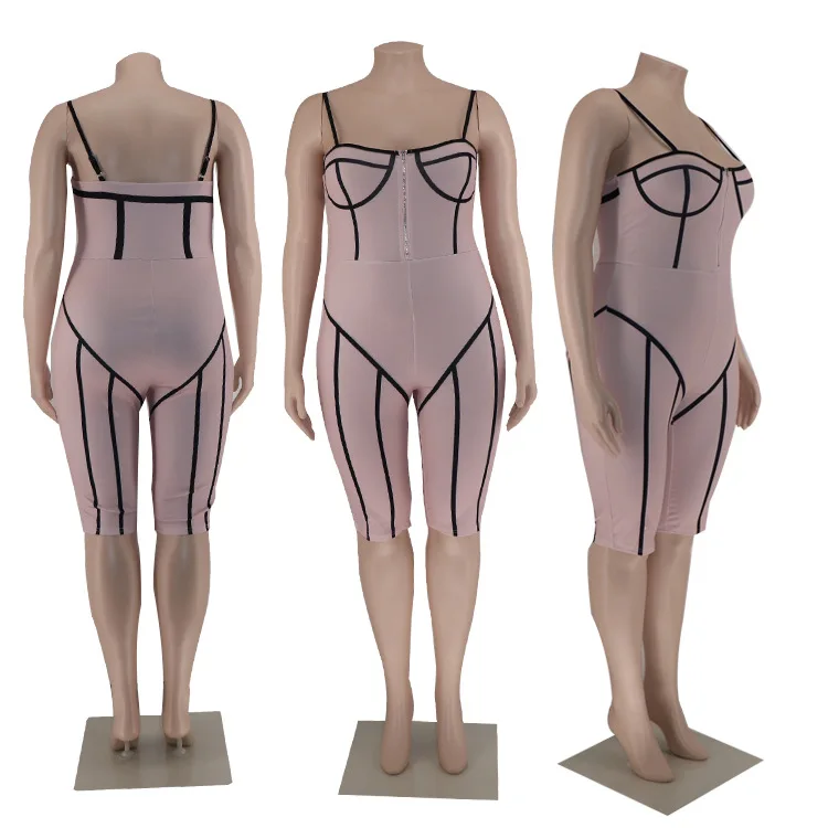 Черный белый красный сексуальный комбинезон женский на одно плечо Облегающий