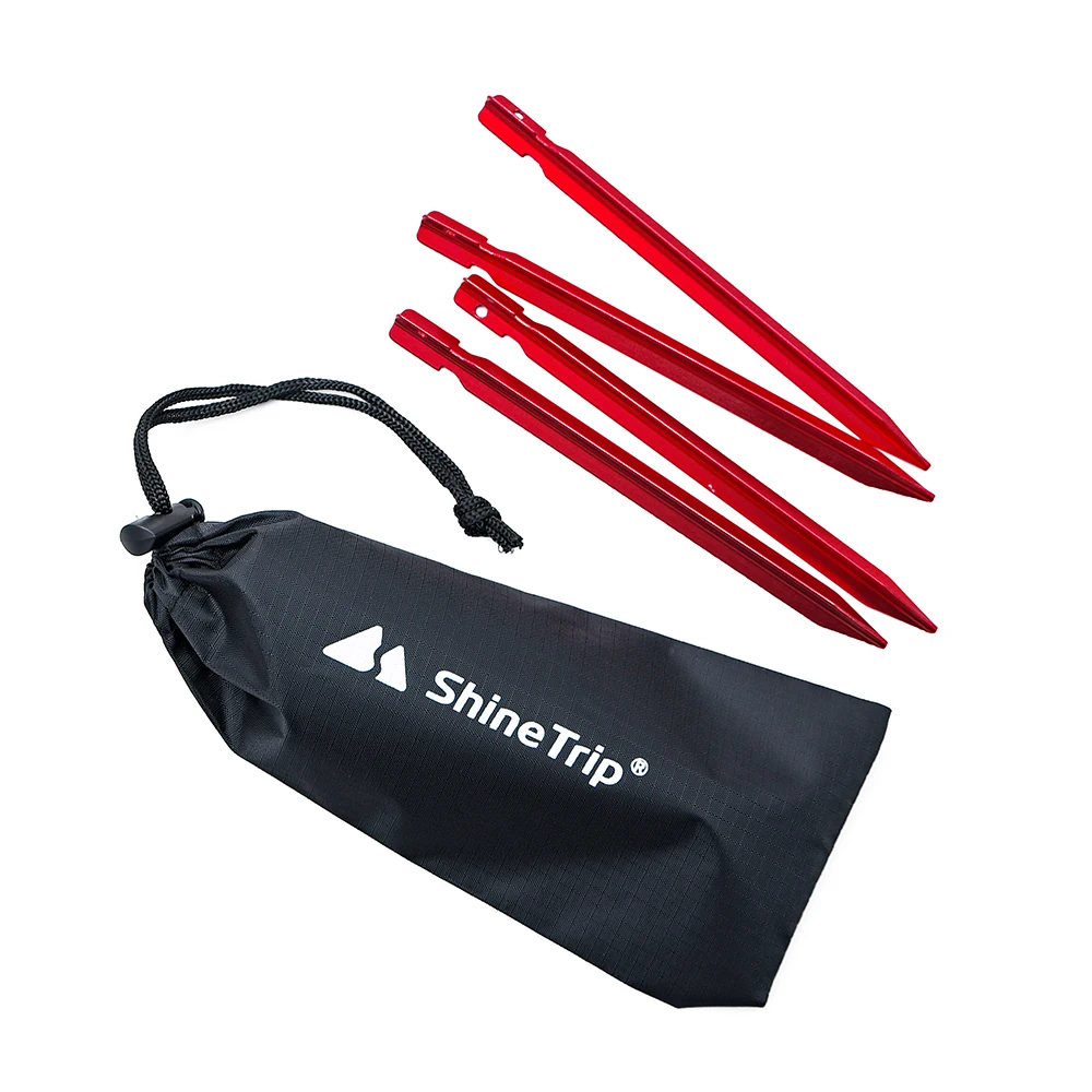 

ShineTrip 23 см Портативная сумка для палатки с колышками, яркая палатка, сумка для хранения гвоздей, карман на шнурке для кемпинга на открытом во...