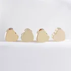 Biplanar бусины в виде сердечек отверстие 5 мм медь бусины покрытие аксессуаров из золота в форме сердца из бисера браслет из бусин перфорации