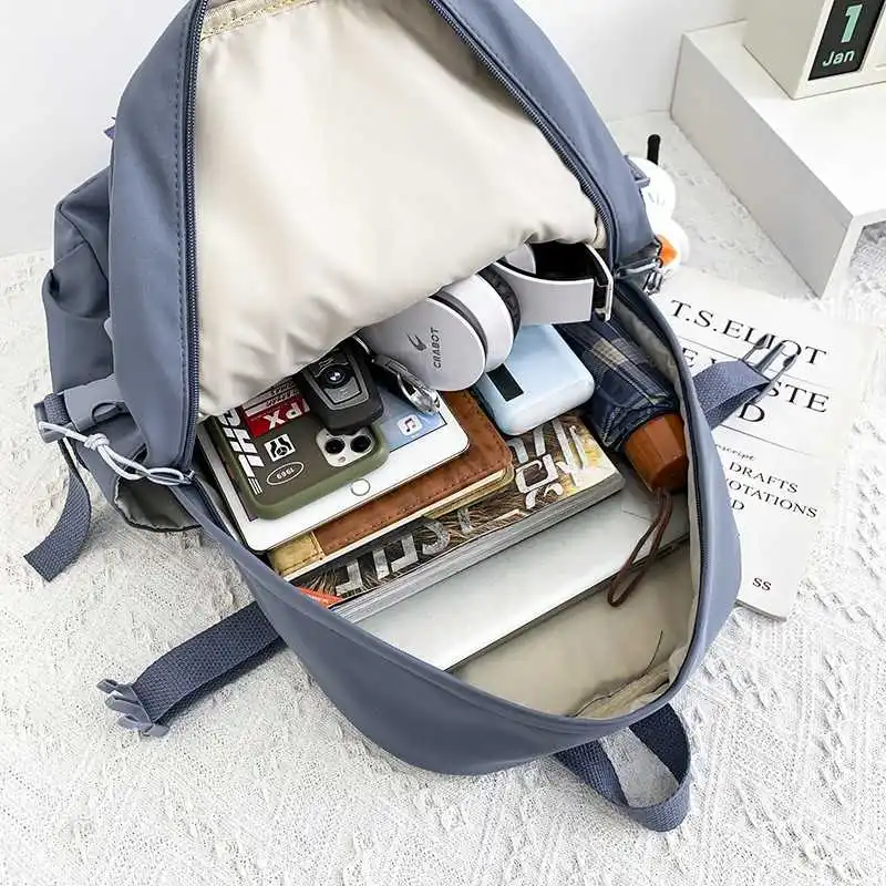 

Japanese fashion female backpack 2021 trend backpack for water-resistant nylon girls high-capacity outdoor travel backpacks